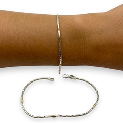 PU-FR 080 Pulsera Finita - Variedad de Medidas Plata y Oro