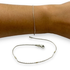 PU-FR-040 Pulsera Finita - Variedad de Medidas Plata y Oro - comprar online