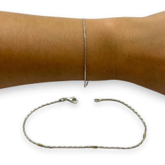 PU-FR O5O Pulsera Finita - Variedad de Medidas Plata y Oro