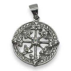 5.1 gr Dije de Diseño con Cubics - Últimas Unidades (23mm) Plata Italiana - comprar online