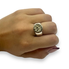 AN-RU 365 Anillo Espíritu Santo Plata y Oro en internet