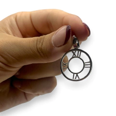 3.3 gr Dije de Diseño - Últimas Unidades (23 mm) Plata Italiana