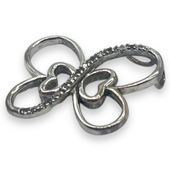 3.2 gr Dije Mariposa con Cubics - Últimas Unidades (21x28 mm) Plata Italiana - comprar online