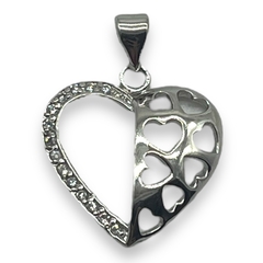 1.8 gr Dije Corazon Plata Italiana - comprar online