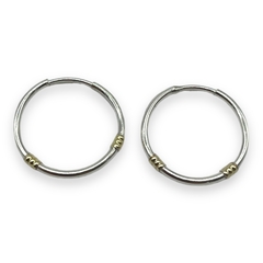 ART-149-0 Aros Argollas - Variedad de Medidas Plata y Oro - comprar online