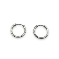 ART-150 Aros Argollas Infladas- Variedad de Medidas Plata 925 - tienda online
