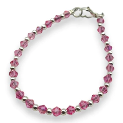 Imagen de VOL-100-1 Pulseras Cristal de Roca - Variedad de Colores Acero Blanco