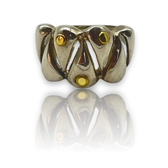 SIN-111 Anillo de Diseño / Ultimas Unidades Plata y Oro - comprar online