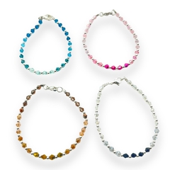 VOL-100 Pulseras Cristal de Roca Edición Limitada Degrade - Variedad de Colores Acero Blanco - comprar online