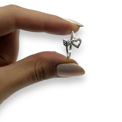 ART-155 Anillo Corazon y Flecha Plata 925 - comprar online