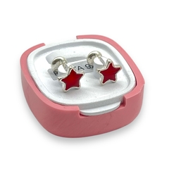 ART-1000 Abridores Esmaltados Estrella - Variedad de Colores (8 mm) Plata 925 en internet