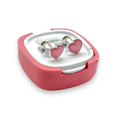 ART-1000 Abridores Esmaltados Corazon Grande - Variedad de Colores (7 mm) Plata 925 - comprar online