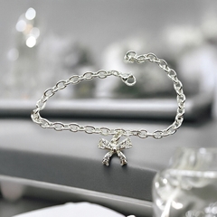 8849 Pulsera Coquette (18 cm) Acero Blanco