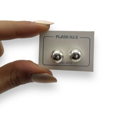 Aros Bolitas Pasantes - Variedad de Medidas Plata Italiana en internet