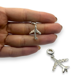 1.8 gr Dije Charm Avion - Últimas Unidades Plata Italiana