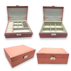 Estuche Premium Grande (23 x 19 cm) - Cuerina Rosa (X1 Unidad)