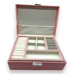 Estuche Premium Grande (23 x 19 cm) - Cuerina Rosa (X1 Unidad) - Stal Joyas