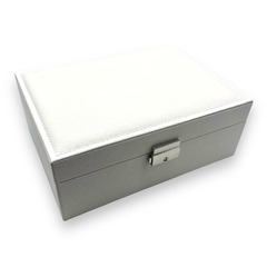 Estuche Premium Grande (23 x 19 cm) - Cuerina Blanca (X1 Unidad) - Stal Joyas
