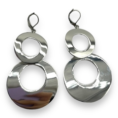 3084-BRI Aros Argollas Colgantes Acero Quirúrgico - Stal Joyas