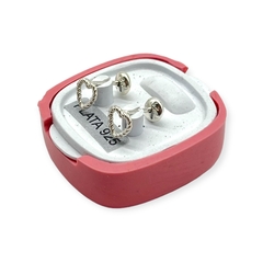 ART-1000 Abridores Corazon Encadenado (6 mm) Plata 925 - comprar online