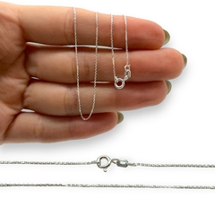 CAD 23 Cadena Finita Plata Italiana (45 cm)