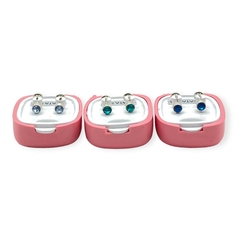 ART-1000 Abridores Cubic - Variedad de Colores (5 mm) Plata 925