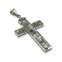 SIN-159 Dije Cruz de Diseño (55x30mm) - Últimas Unidades Acero Quirúrgico - comprar online