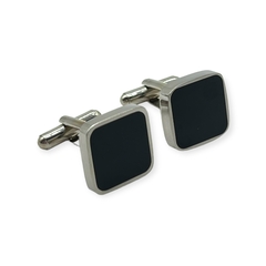 SIN-172 Gemelos Esmaltado Negro- Últimas Unidades Acero Quirúrgico ((Para Camisa Puño Francés)) - comprar online