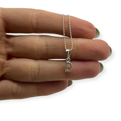 ART-145 Dije Inicial Premium Plata 925 (X UNIDAD - SIN CADENA)