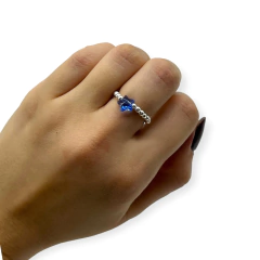 SIN-SWA Anillo Elastizado Estrellas - Variedad de Colores Plata Italiana en internet