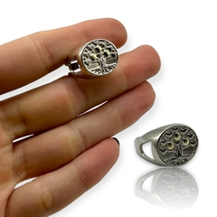 AV 391 Anillo Arbol de la Vida Plata y Oro
