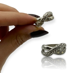 AV 569 Anillo Infinito Plata y Oro