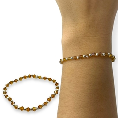 VOL-104-1 Pulsera Elastizada - Variedad de Colores Cristal de Roca - tienda online