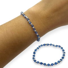 VOL-104-1 Pulsera Elastizada - Variedad de Colores Cristal de Roca