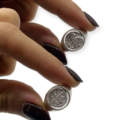 Imagen de AG-335-PL Anillo Reversible San Benito Plata 925 (SIN ESTUCHE)