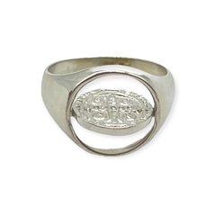 AG-335-PL Anillo Reversible San Benito Plata 925 (SIN ESTUCHE)