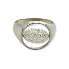AG-335-PL Anillo Reversible San Benito Plata 925 (SIN ESTUCHE)
