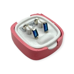 Imagen de ART-1000 Abridores Cuadrados Cubics - Variedad de Colores (7x4 mm) Plata 925
