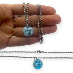 Conjunto ( 45 cm) "Cielo" Nubes Encapsuladas y Brilla Oscuridad Acero Quirúrgico