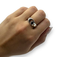 AN-RU 5 Anillo Luna y Estrella Plata 925 - comprar online