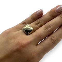 AV 505 Anillo Sello Plata y Oro