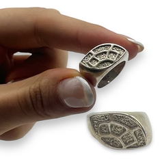 AV 695 Anillo de Diseño Ovalado Plata 925
