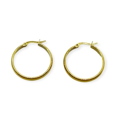 3505 Aros Argollas (35 mm) Acero Dorado - comprar online