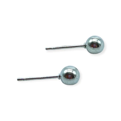 3545 Aros Pasantes Bolitas - Variedad de Medidas Acero Blanco - Stal Joyas