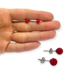 3356-6-RO Aros Pasantes Bola de Fuego Rojo (6 mm) Acero Quirúrgico