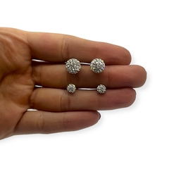 3356 Aros Pasantes Bola de Fuego Blanco - Variedad de Medidas Acero Quirúrgico - comprar online
