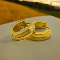 3317 Aros Cubanos (15 mm) Acero Quirúrgico Dorado