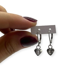 3367-2 Aros Colgantes Corazon Acero Quirúrgico