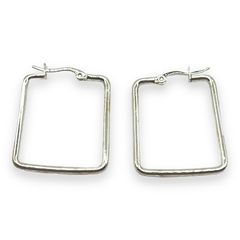 3272-25-PL Aros Argollas Cuadrada (25 mm) Acero Blanco - comprar online