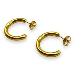 3271-DO Aros Medias Argollas - Variedad de Medidas Acero Dorado - tienda online